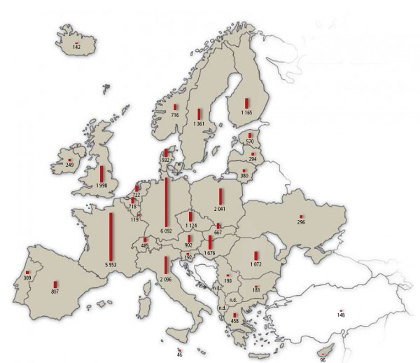 map of europe countries and bodies of. We have included a map of